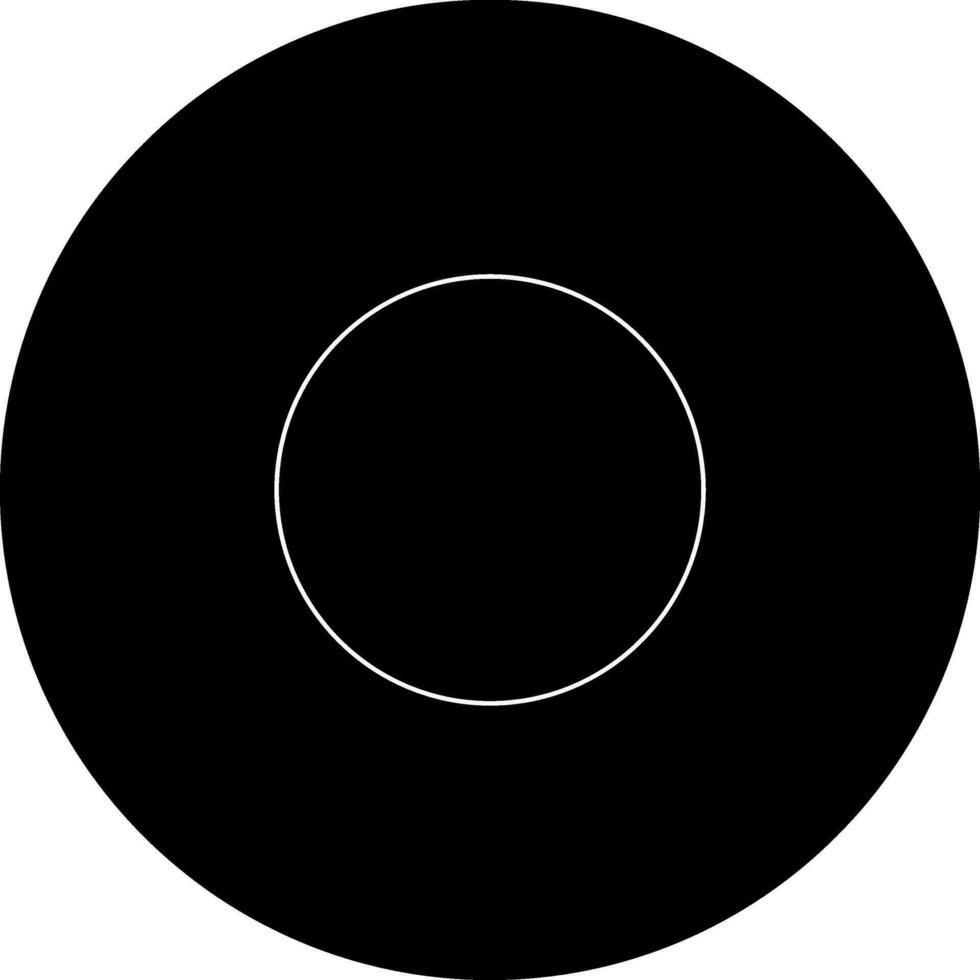 svart CD på vit bakgrund. vektor