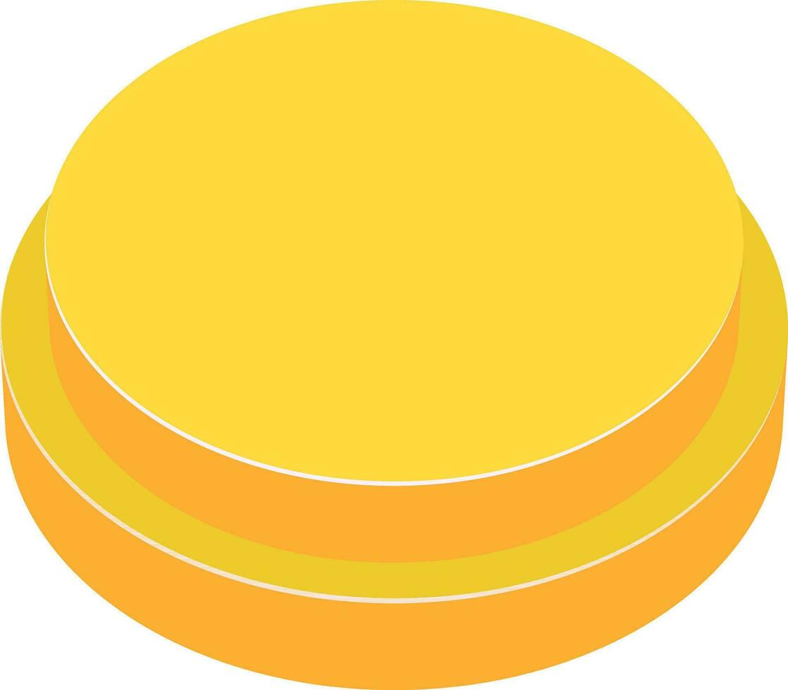 3d gul cirklar infographic element för företag. vektor