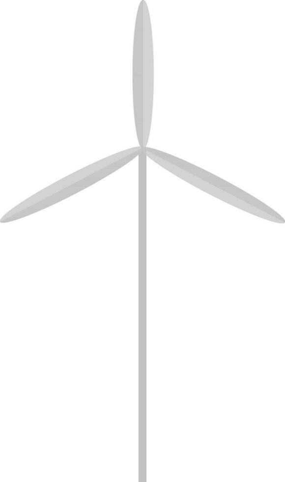 platt illustration av vind turbin. vektor