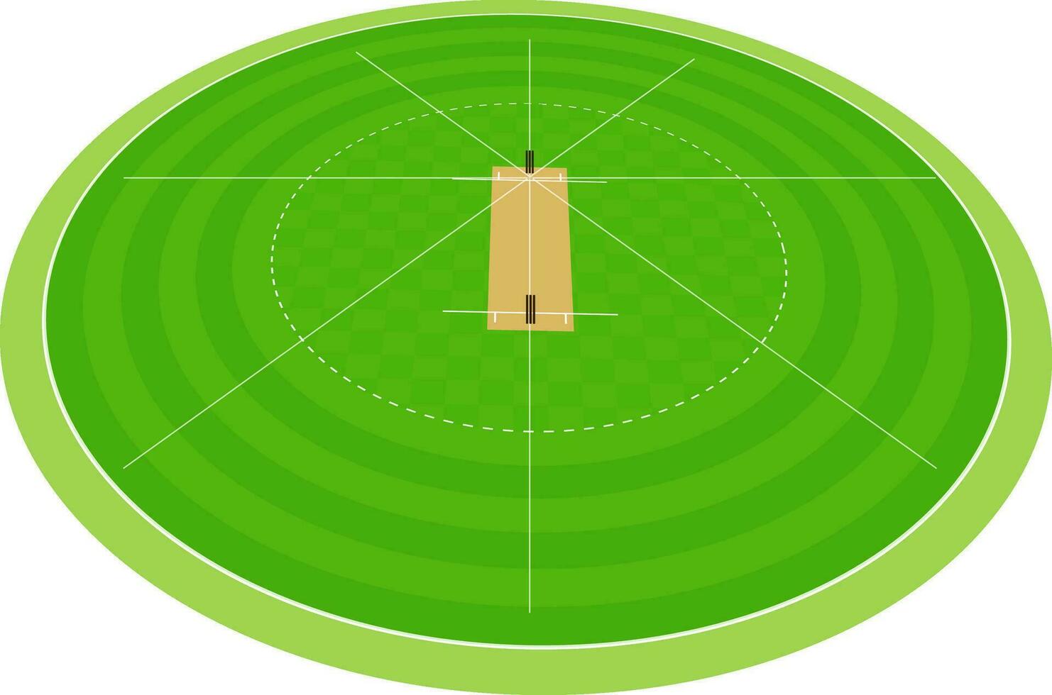 cricket stadion med statistik. vektor