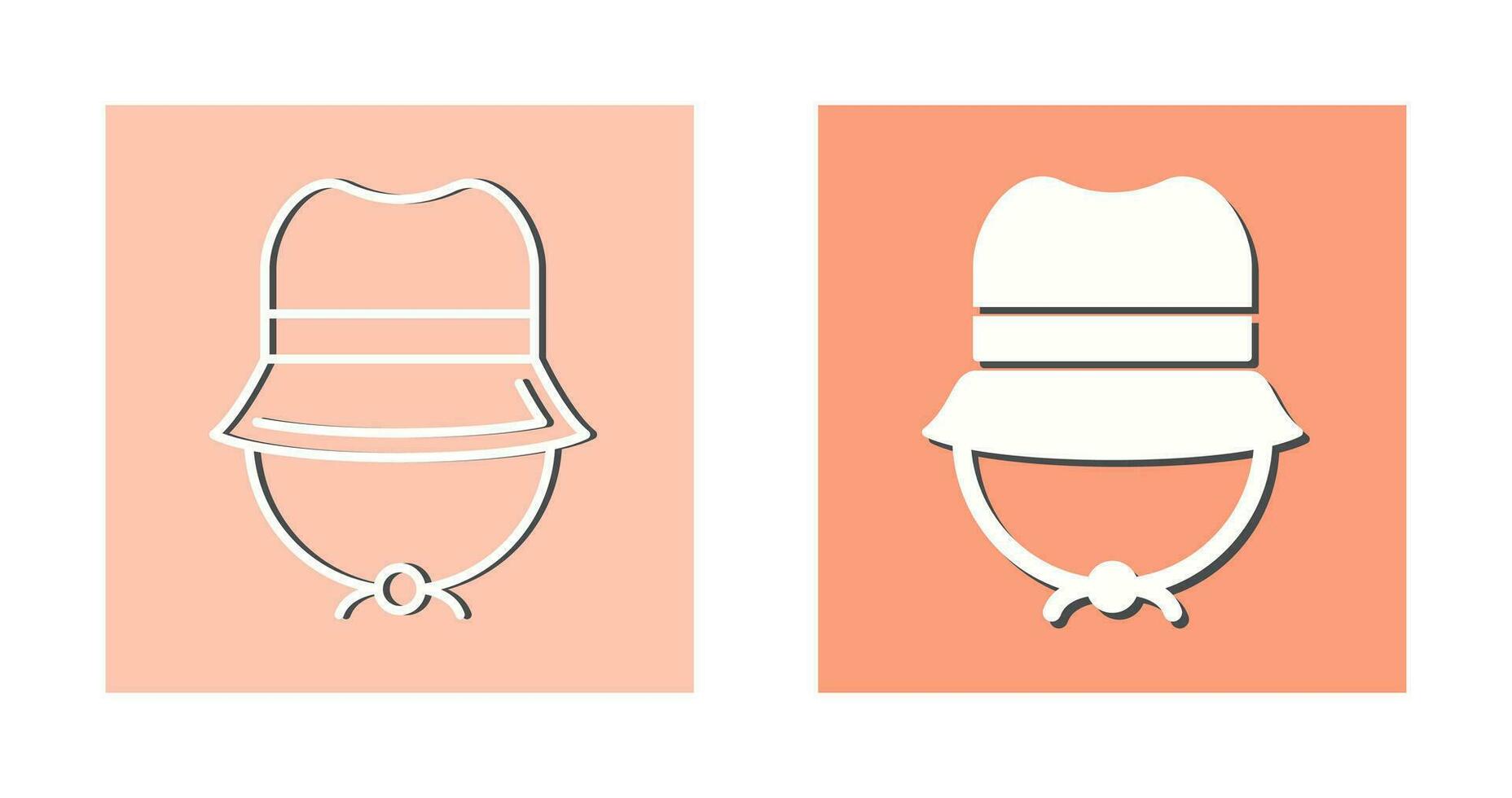 camping hatt vektor ikon