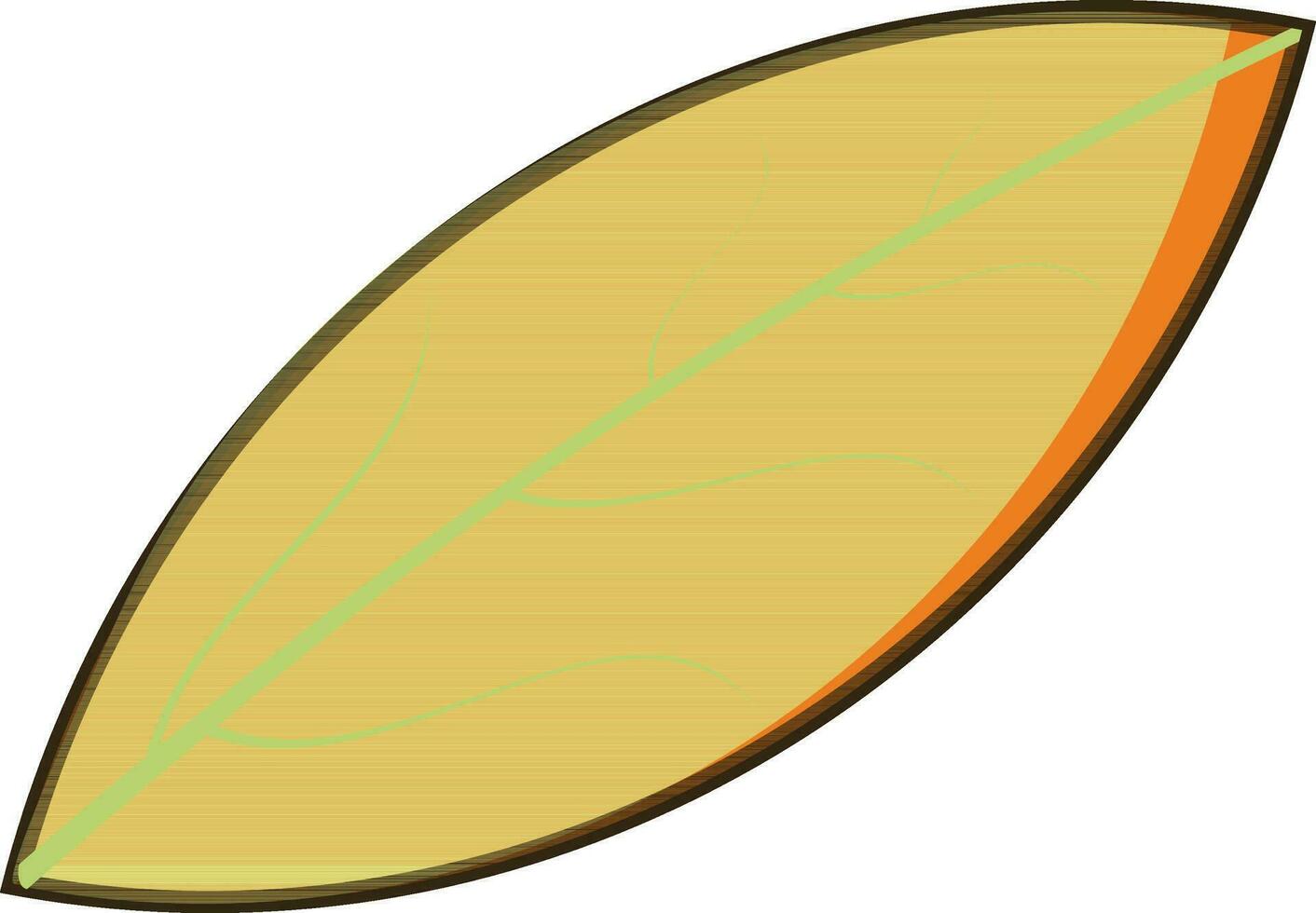 grünes Blatt auf weißem Hintergrund. vektor