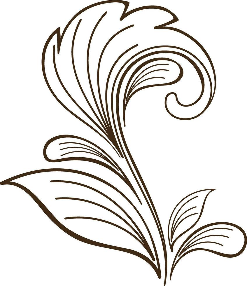 Blätter dekoriert Weiß Hintergrund. vektor