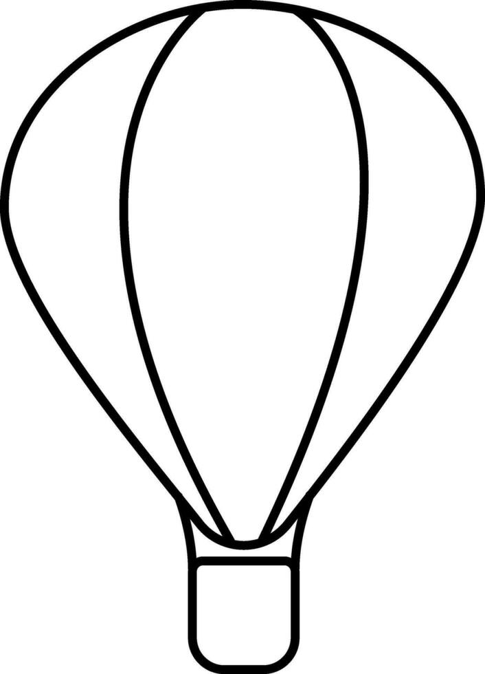 eben heiß Luft Ballon Zeichen oder Symbol. vektor