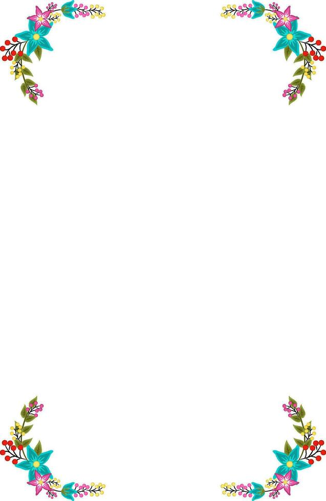 Blumen dekoriert Hintergrund. vektor