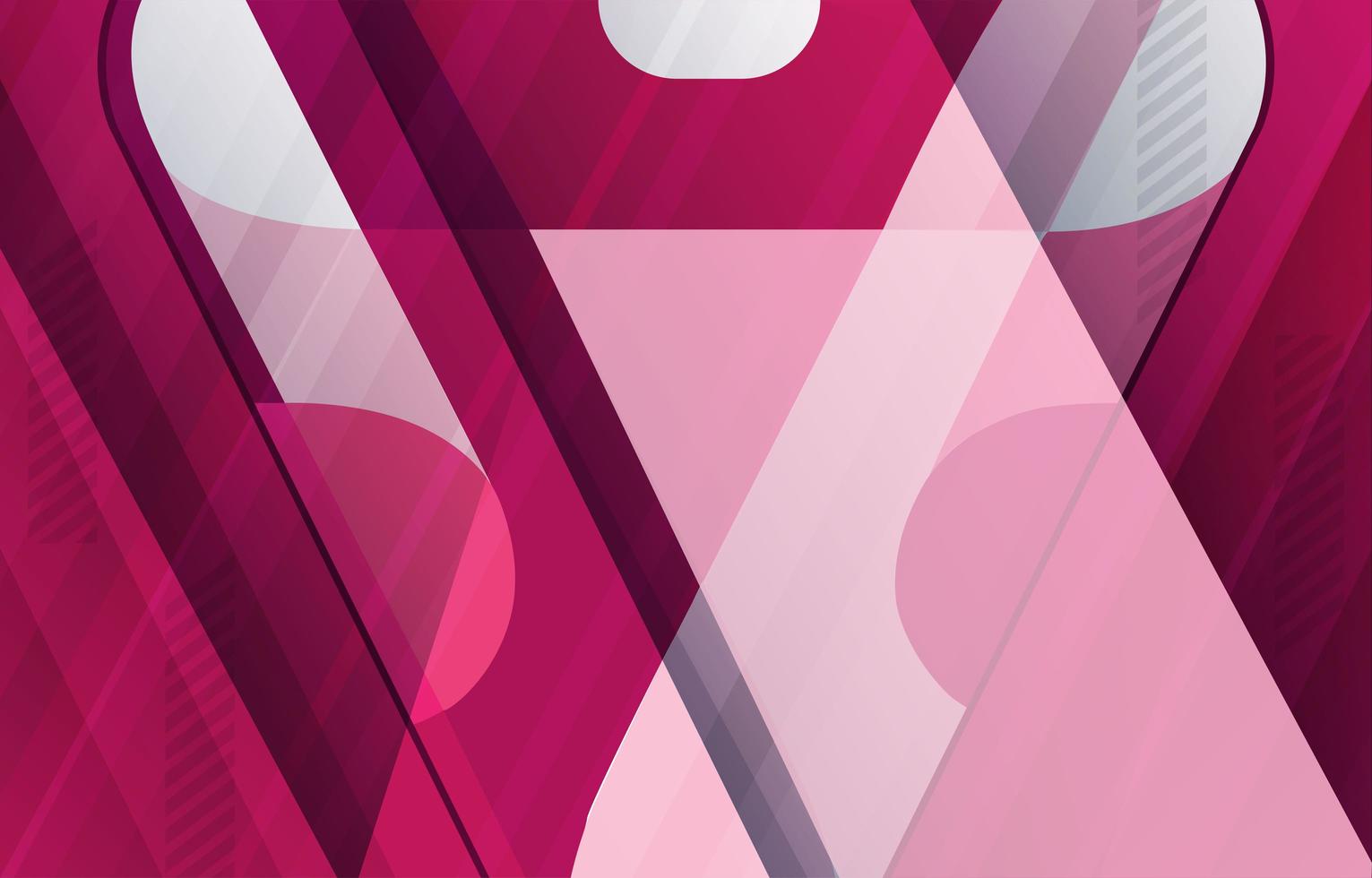 abstrakter v Form rosa Hintergrund vektor