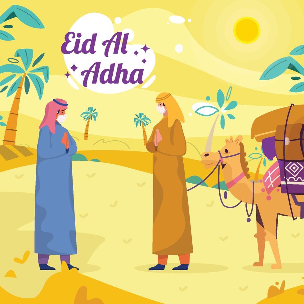 eid al adha firande vektor