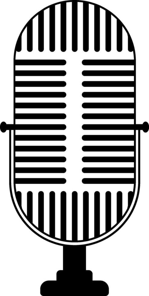 Illustration von Mikrofon Symbol. vektor