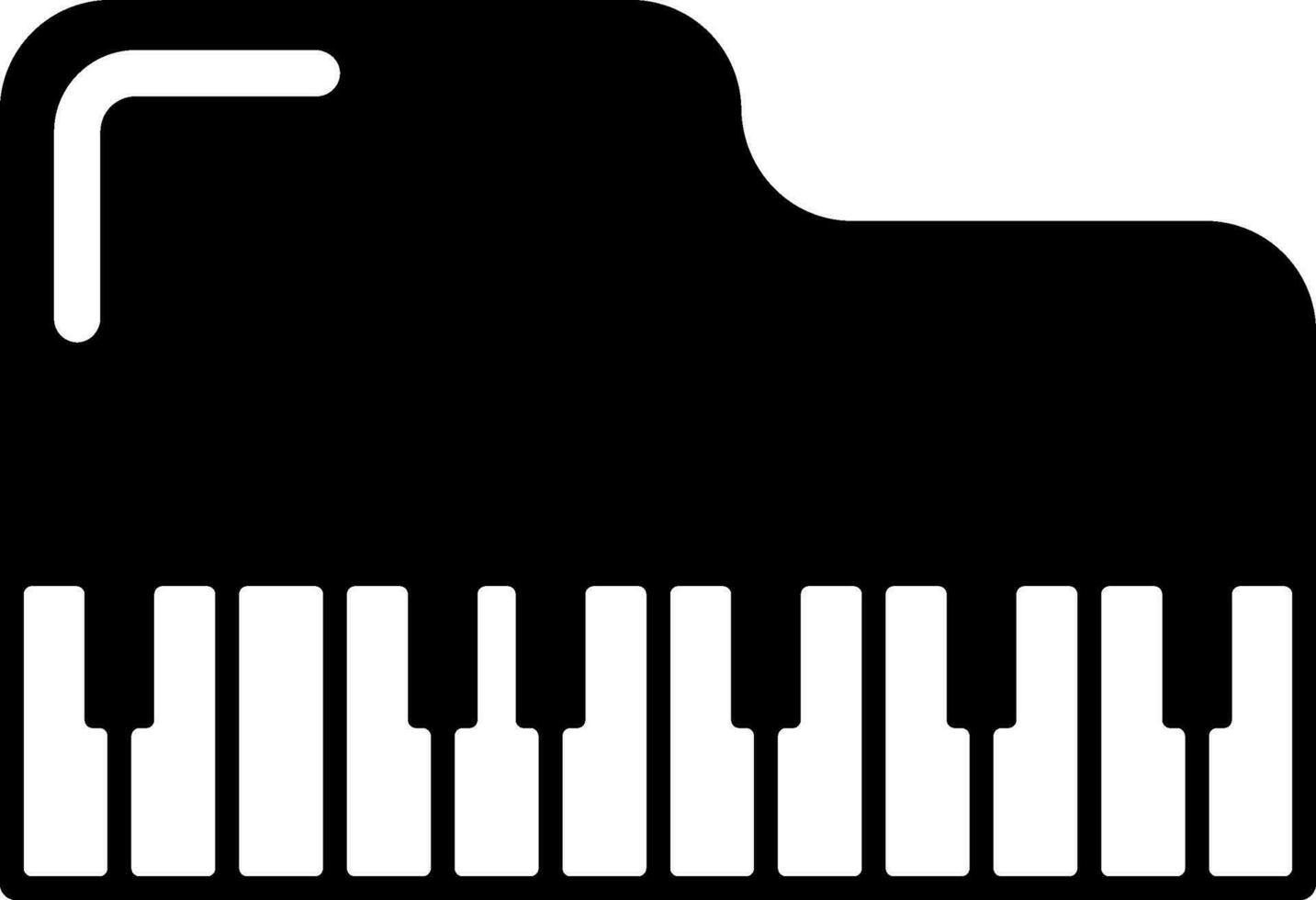 Musical Instrument, Klavier Zeichen oder Symbol. vektor