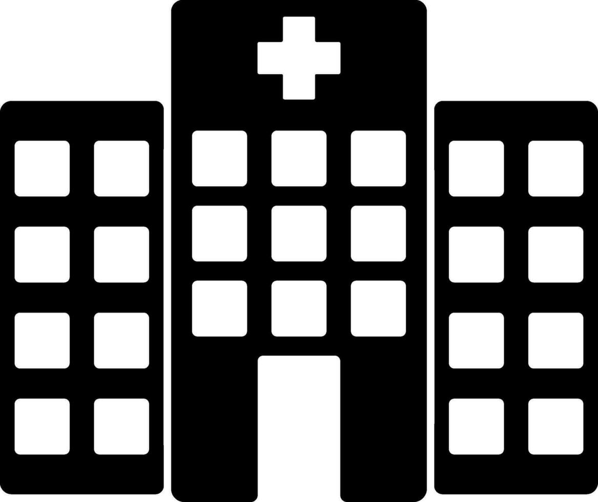 Vektor Illustration von Krankenhaus Gebäude.