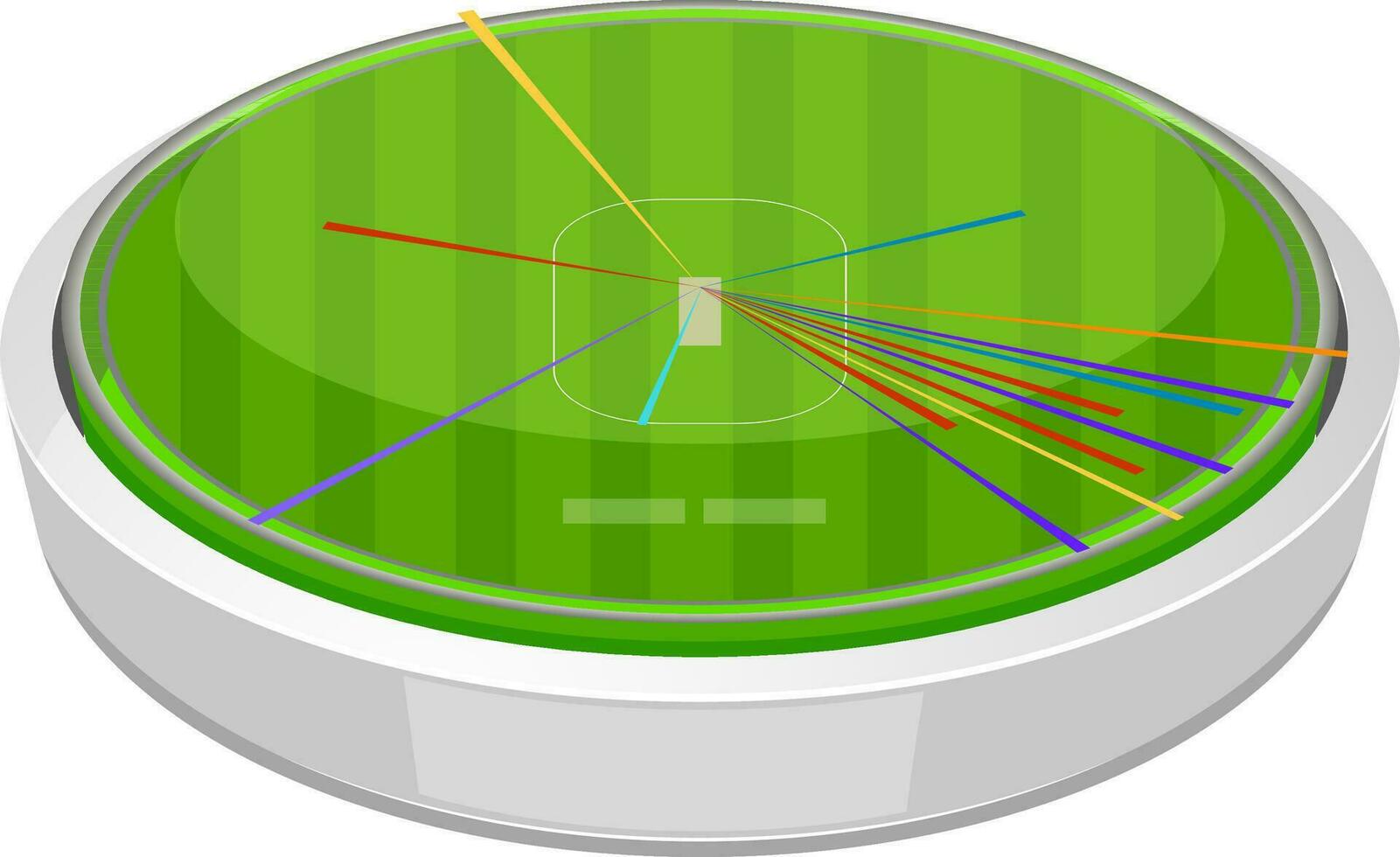 3d illustration av cricket stadion. vektor