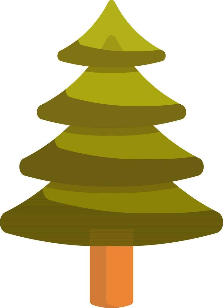 Illustration von Weihnachten Baum. vektor