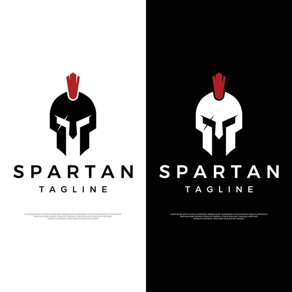 enkel grekisk spartansk krigare hjälm logotyp mall design, med kreativ aning. vektor