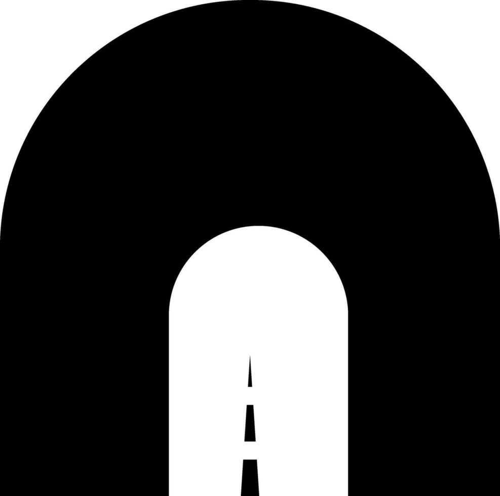 vektor tecken eller symbol av tunnel.