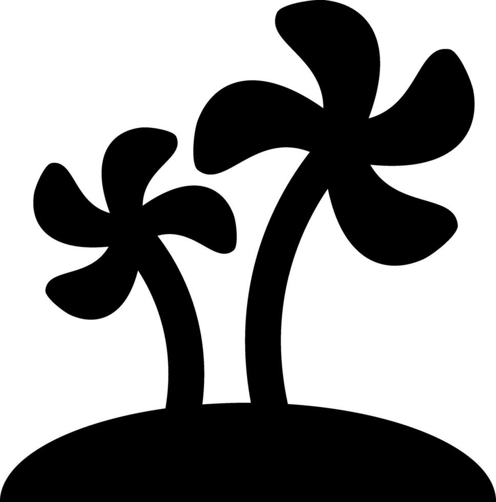 Natur Konzept, Ökologie, Silhouette Symbol von Bäume. vektor