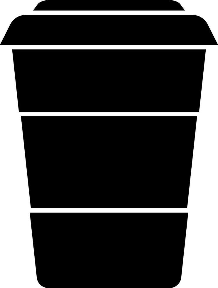 isoliert Glas im schwarz und Weiß Farbe. vektor