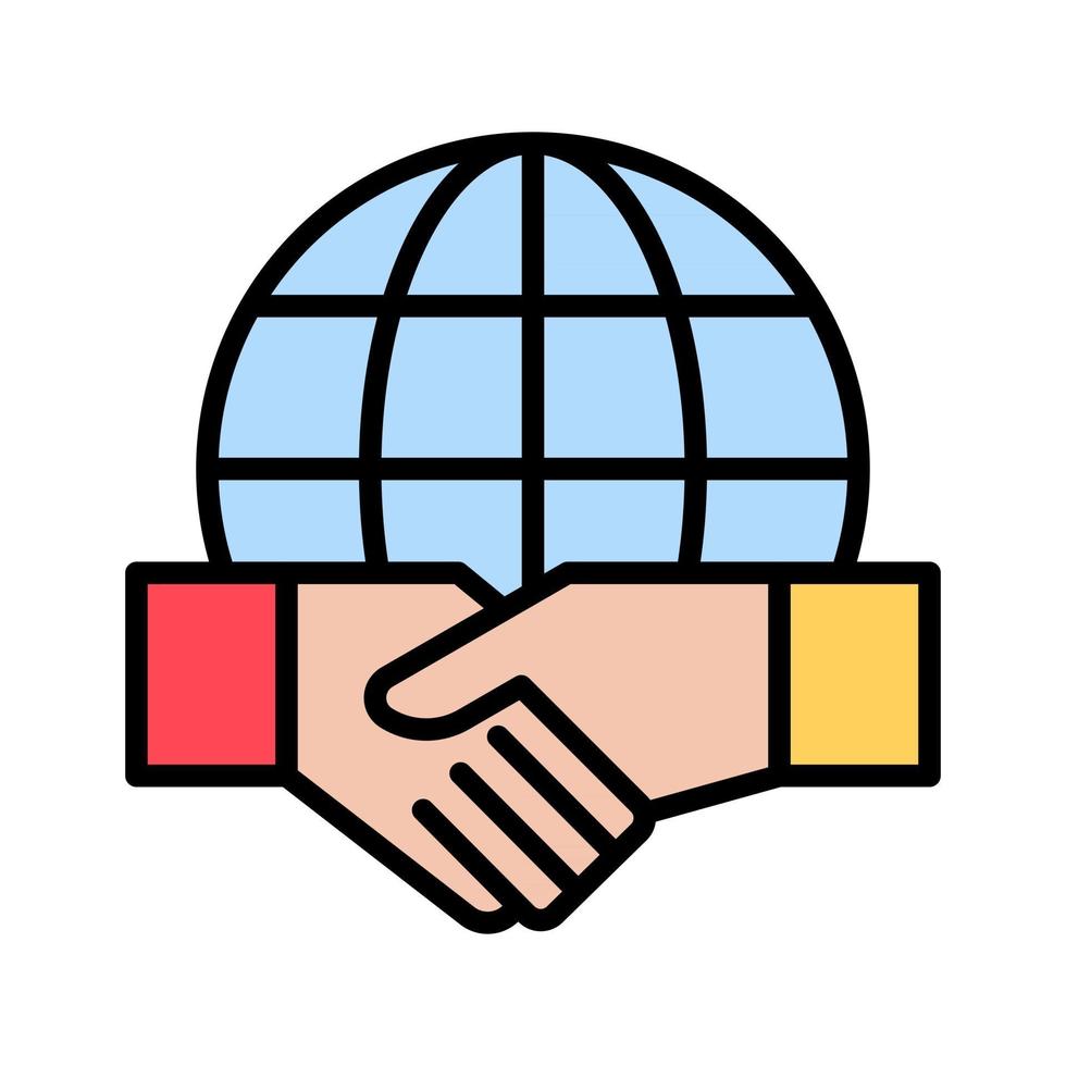 Symbol für globale Partnerschaft vektor