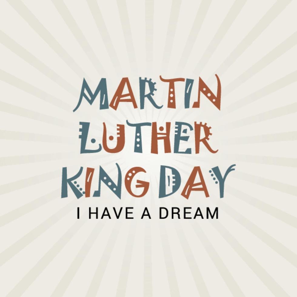 Vektorillustration eines Hintergrunds für Martin Luther King Day vektor