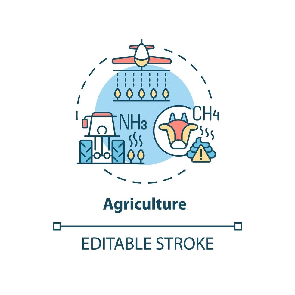 Landwirtschaftskonzeptikone vektor