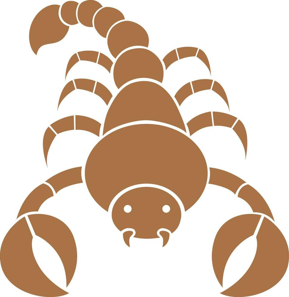 Zeichen von Skorpion im Tierkreis von Illustration. vektor
