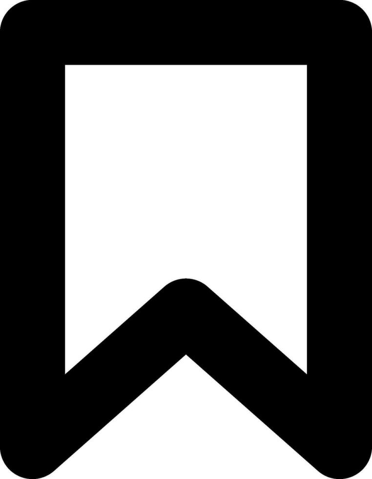 linje konst illustration av bokmärke ikon. vektor