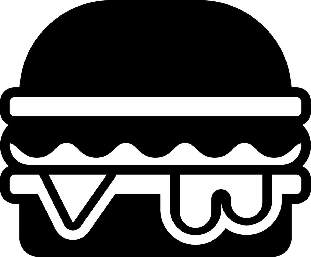 solide Symbol zum Burger vektor