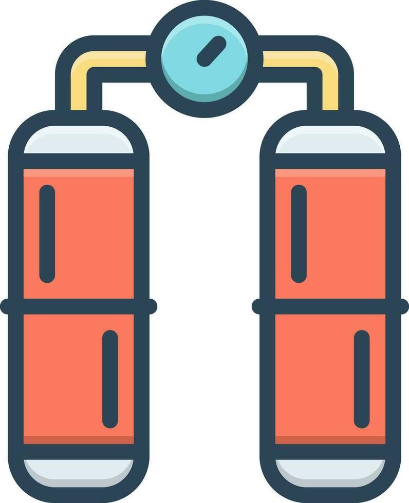 Färg ikon för gas vektor