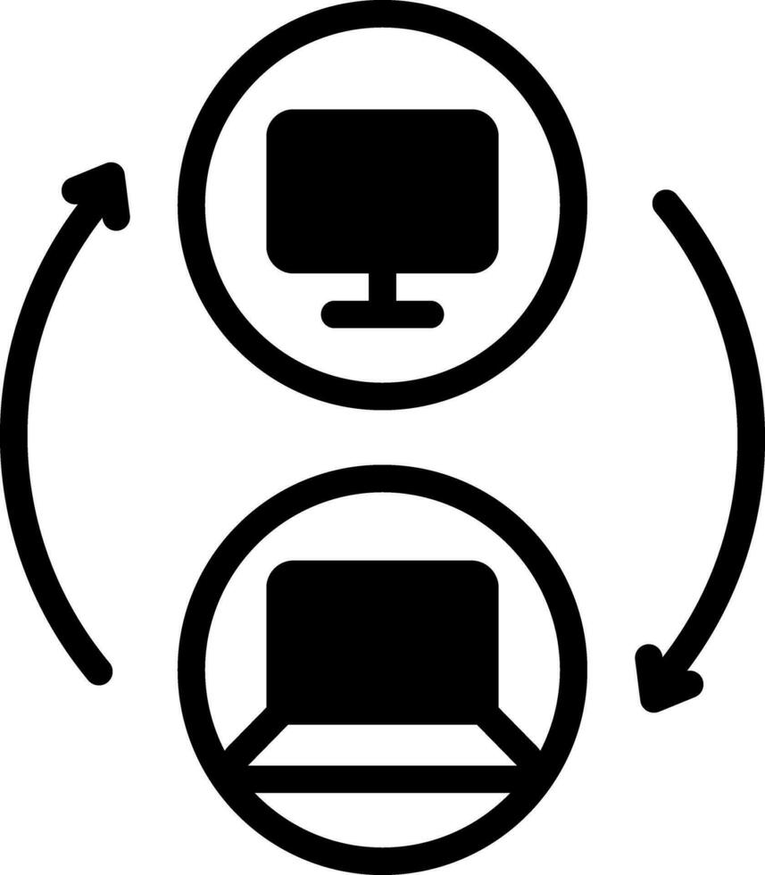 solide Symbol zum Schalten vektor