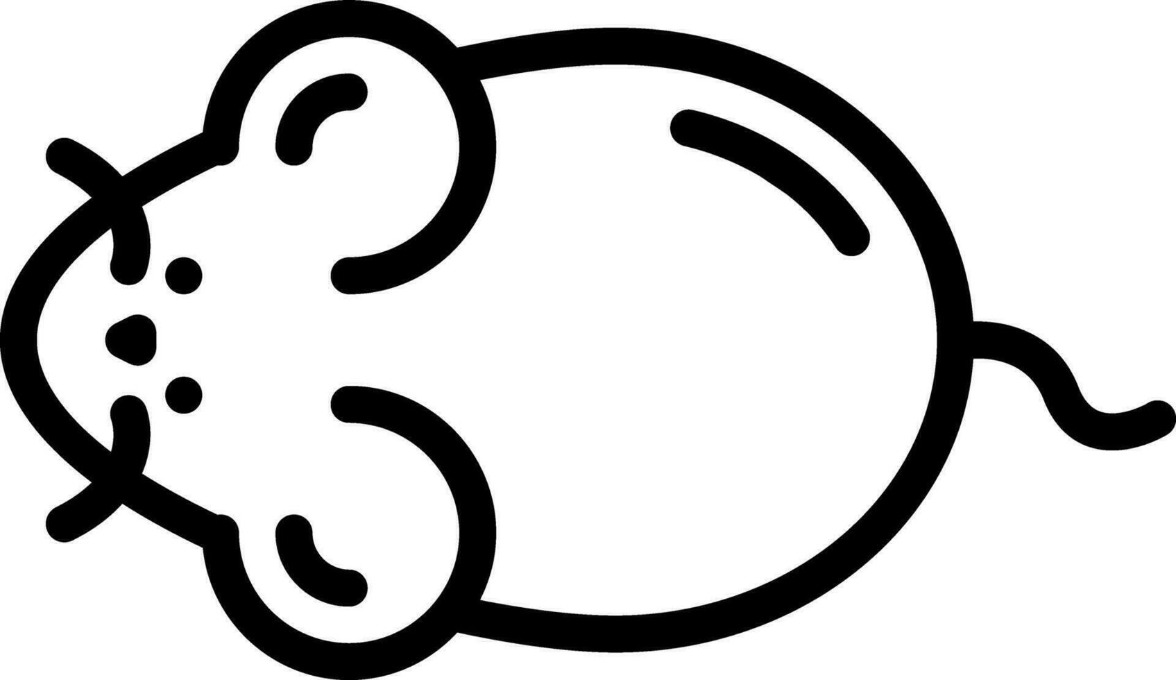 Linie Symbol zum Mäuse vektor