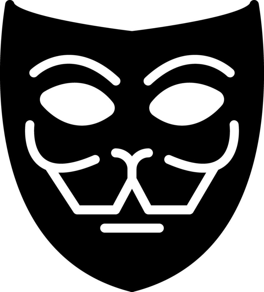 solide Symbol zum Maske vektor