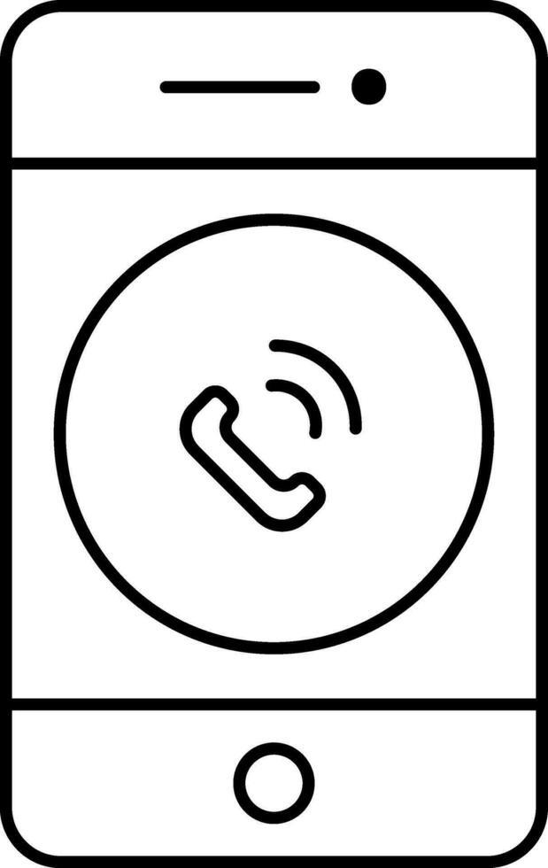 Vektor Illustration von Smartphone Anruf Symbol.