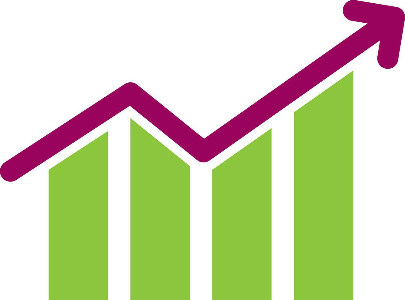 Graph Symbol im modisch eben Stil auf Weiß Hintergrund. vektor