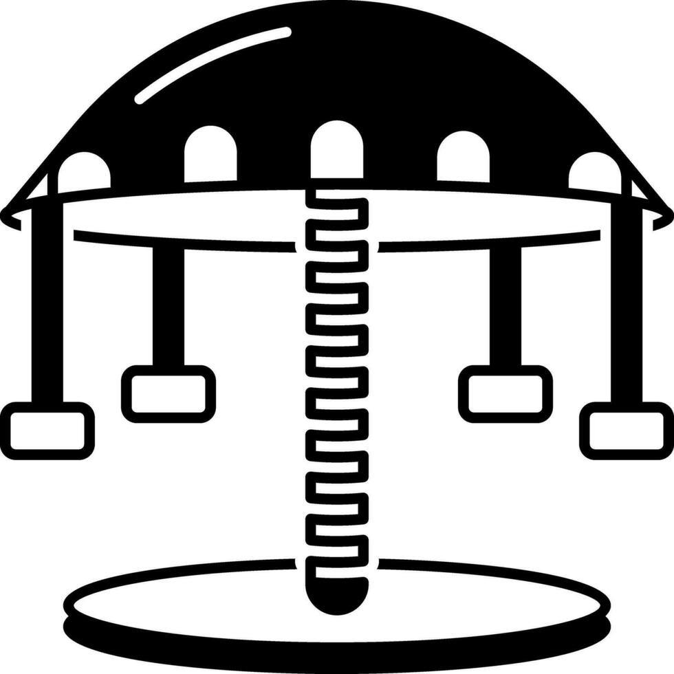 solide Symbol zum Karussell vektor