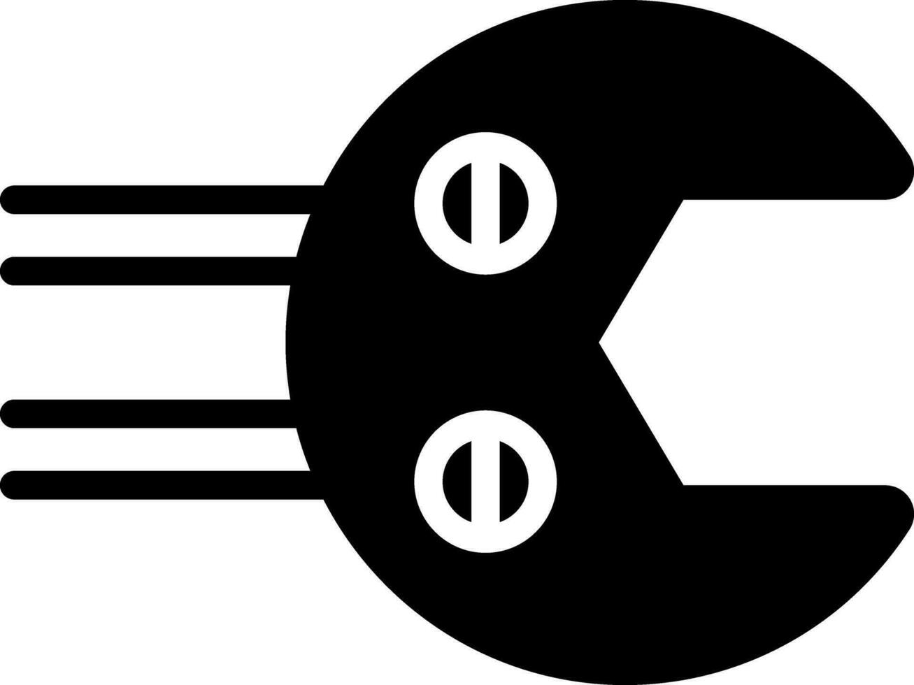 solide Symbol zum Werkzeug vektor