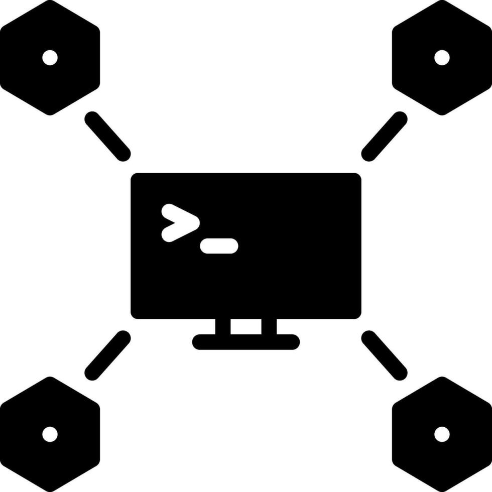 solide Symbol zum Maven vektor