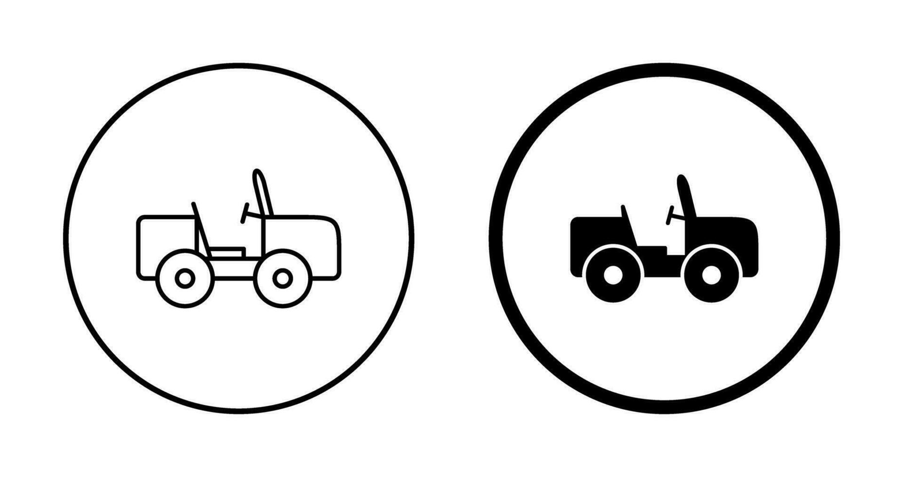 Safari-Jeep-Vektorsymbol vektor