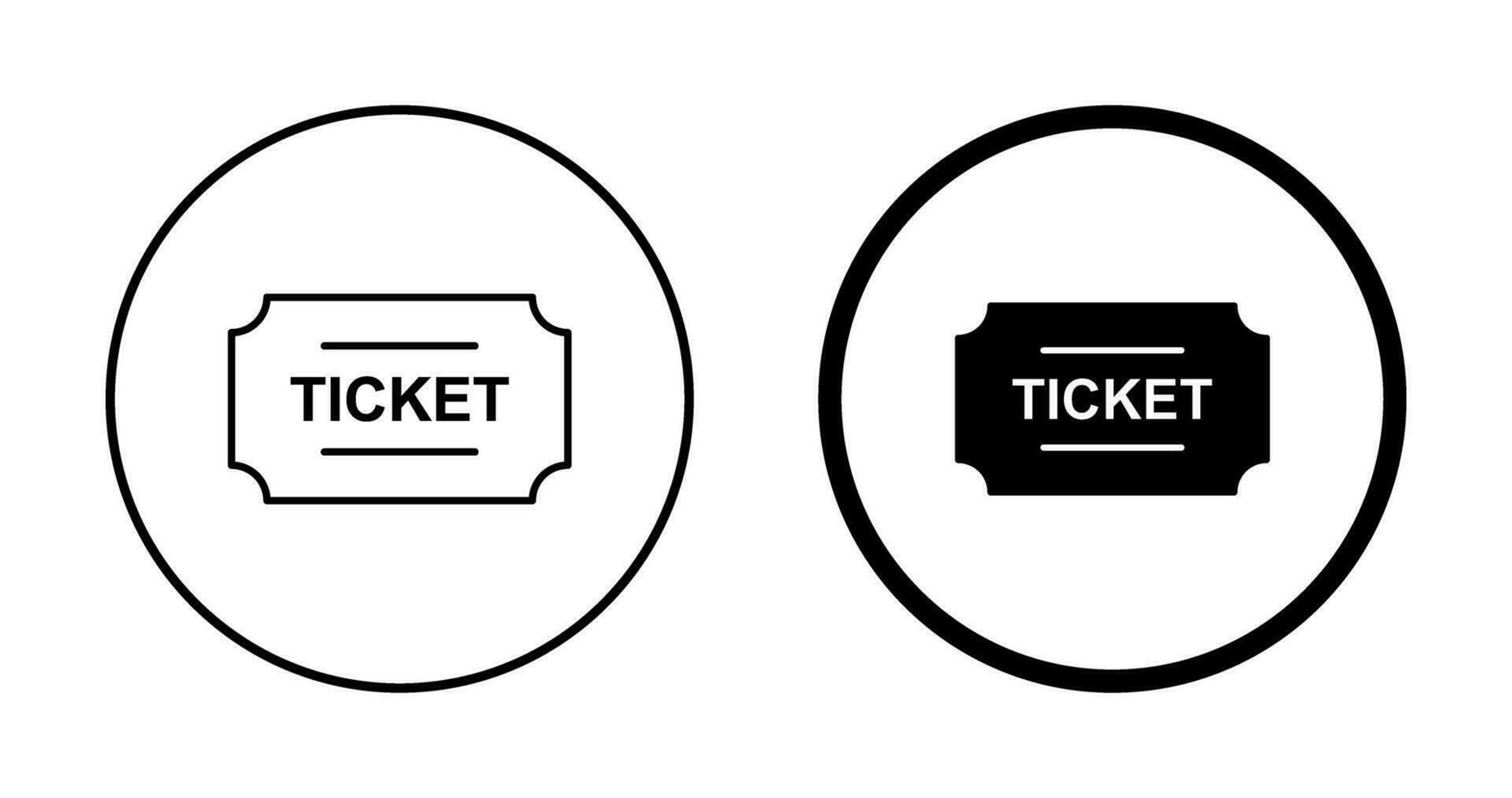 Ticket-Vektor-Symbol vektor