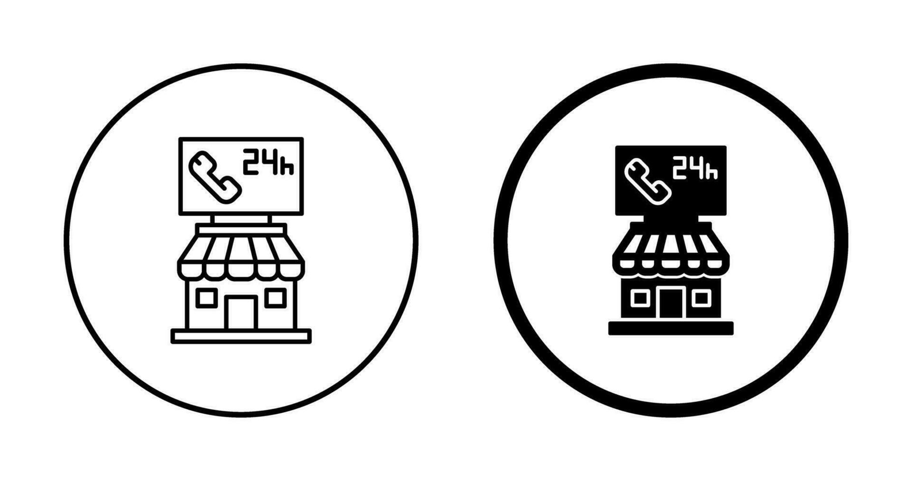 24-Stunden-Vektorsymbol vektor