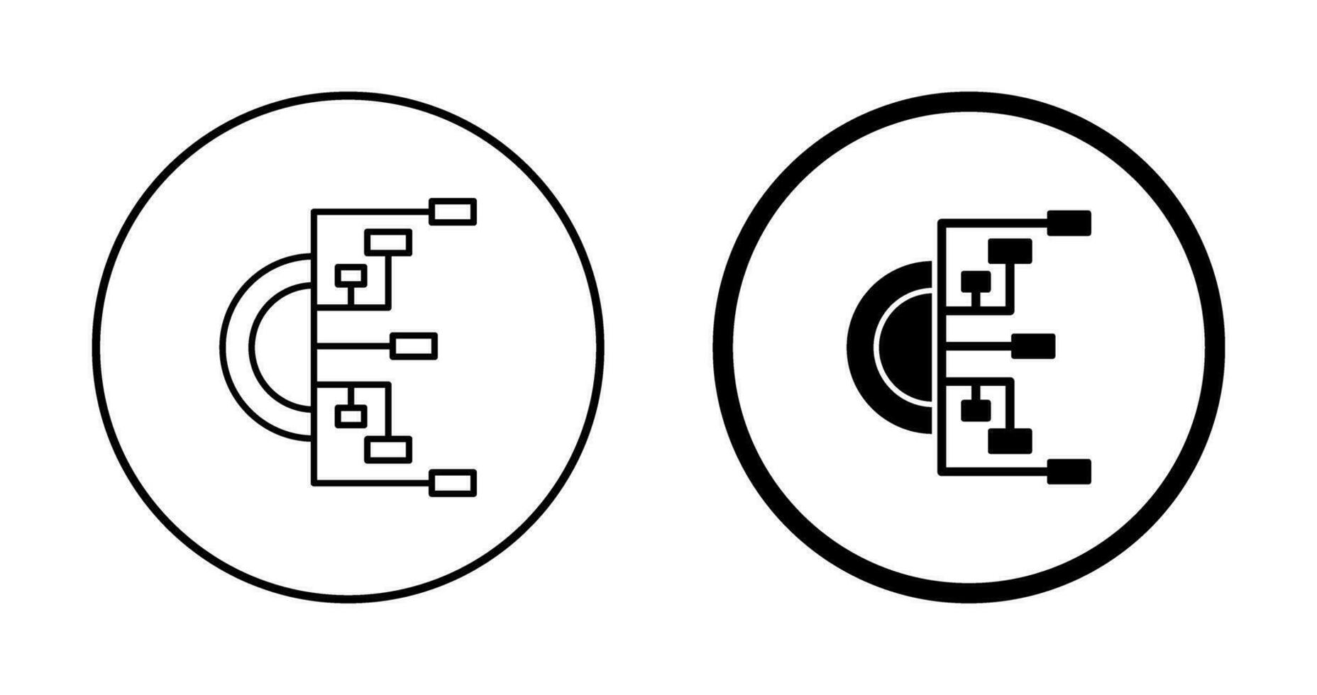 Flussdiagramm-Vektorsymbol vektor