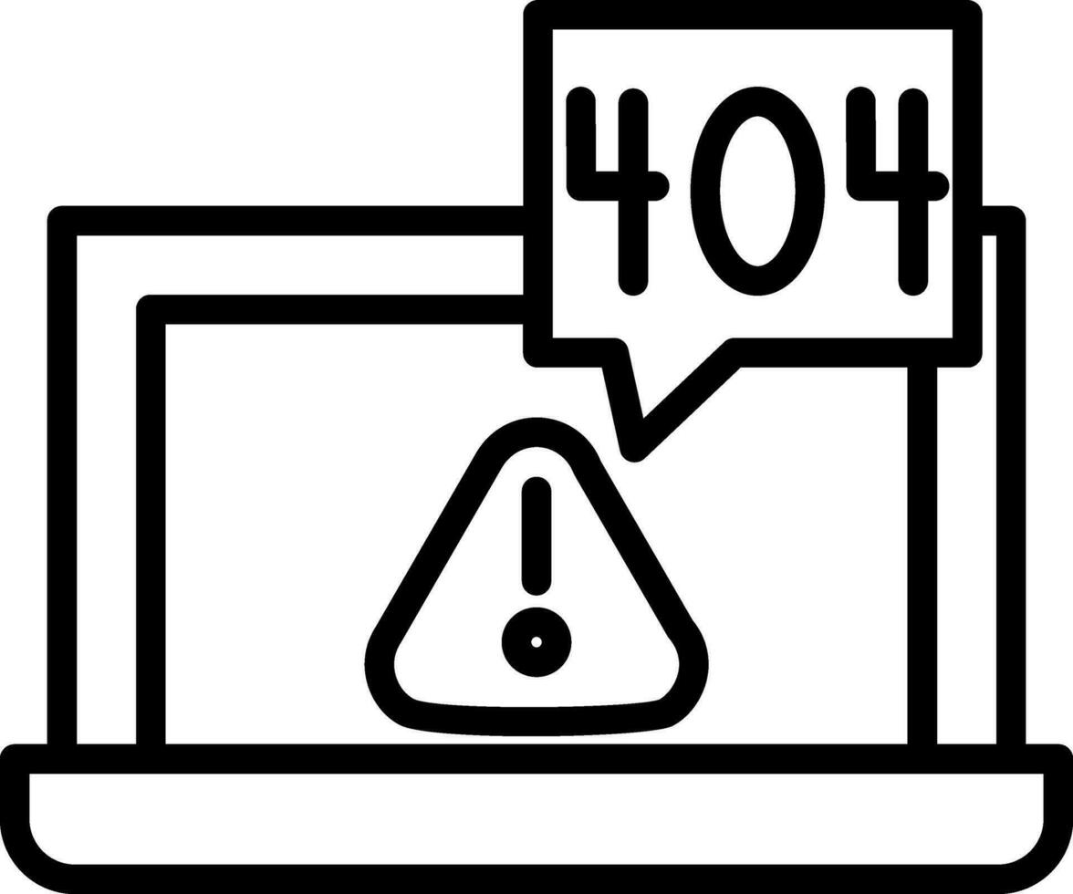 404-Fehlervektor-Icon-Design vektor