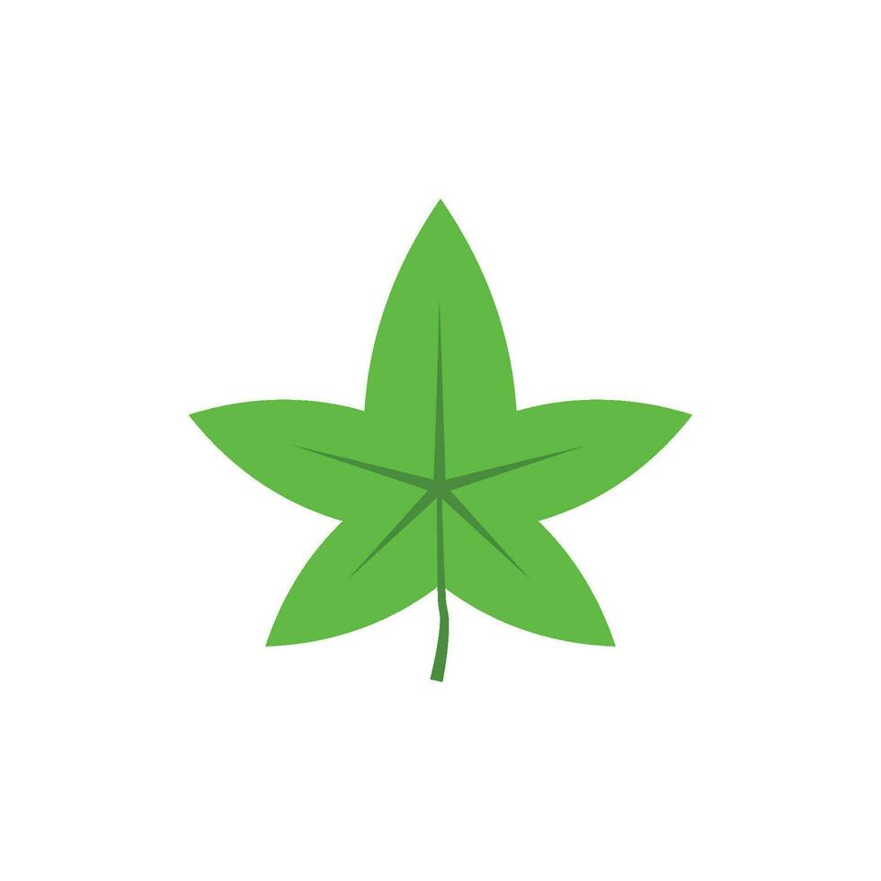 Grün Baum Blätter. Blätter von Eiche , Espe, Linde, Ahorn, Kastanie, Kleeblatt, und Pflanzen. vektor