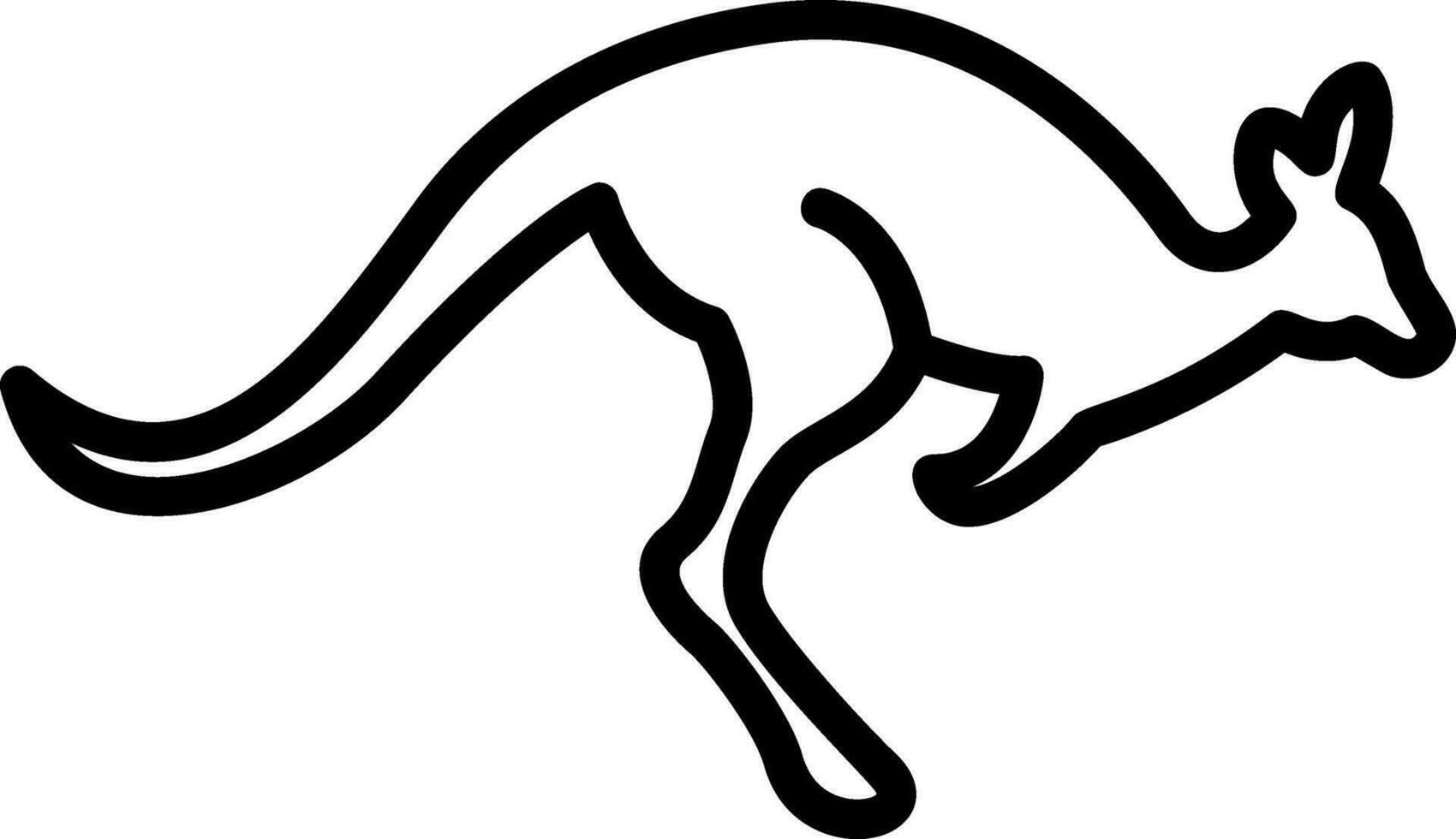 känguru vektor ikon design