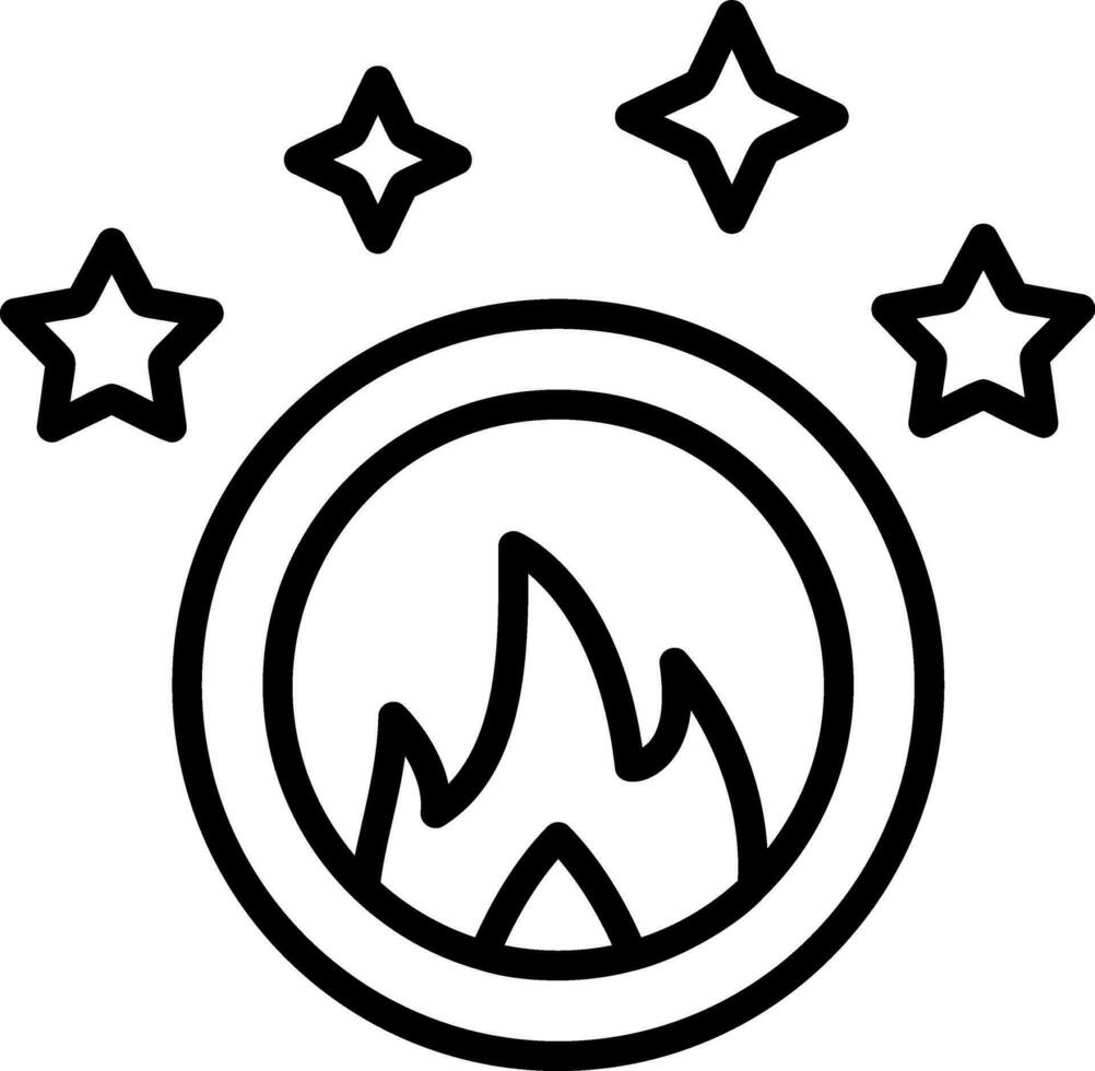 Ring des Feuer-Vektor-Icon-Designs vektor