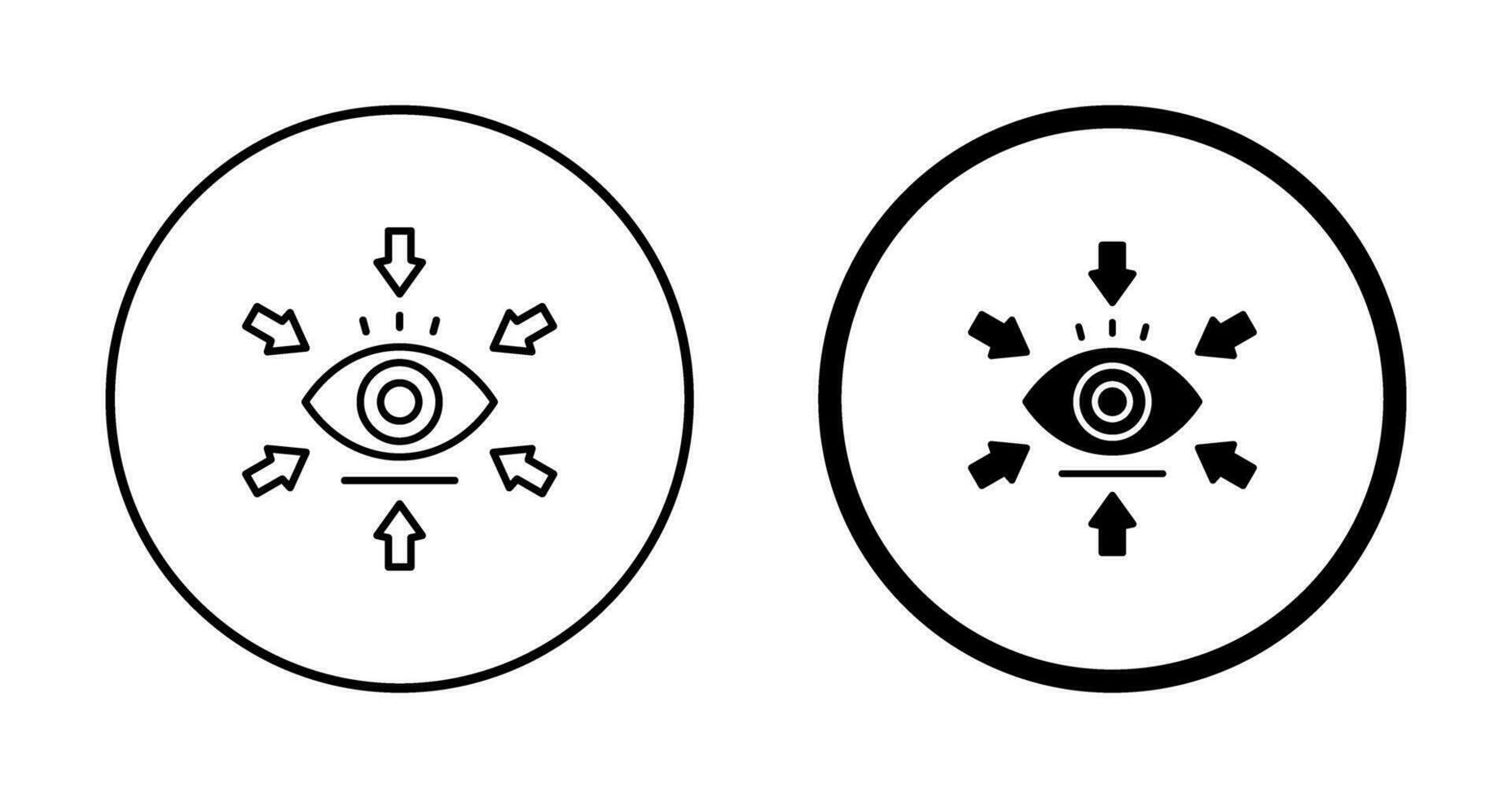 Visualisierungsvektorsymbol vektor