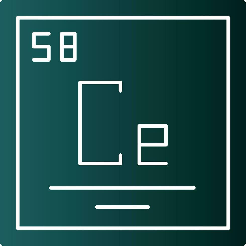 cerium vektor ikon design