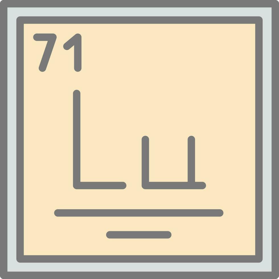 Lutetium Vektor Symbol Design