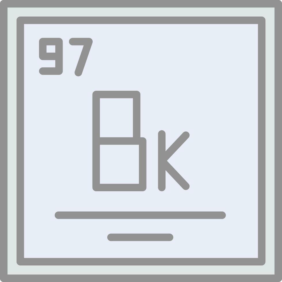 Berkelium Vektor Symbol Design