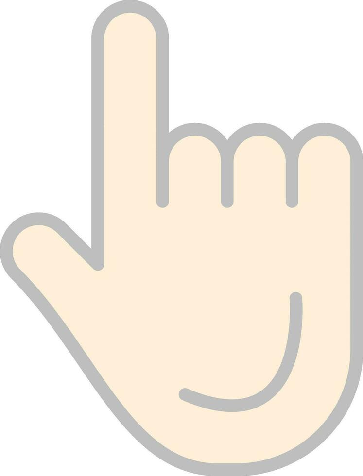 Finger-Vektor-Icon-Design vektor