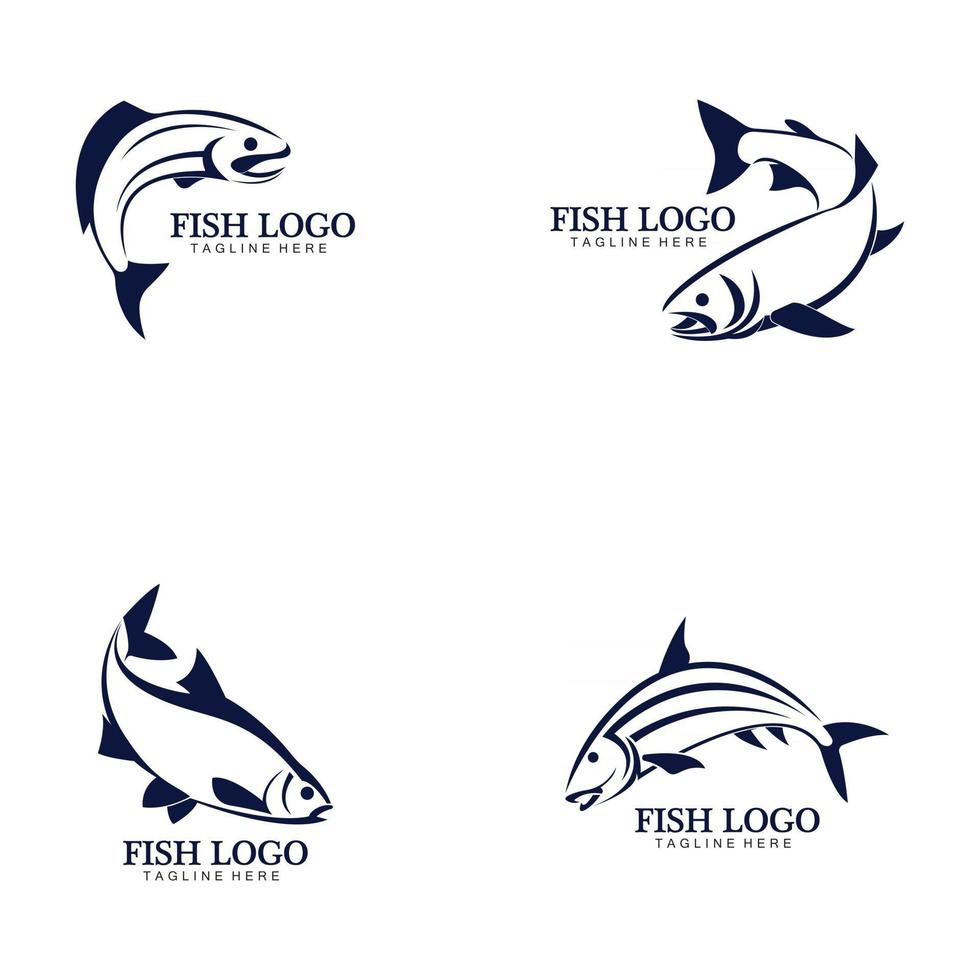 Fisch abstrakte Ikone Design Logo Vorlage vektor