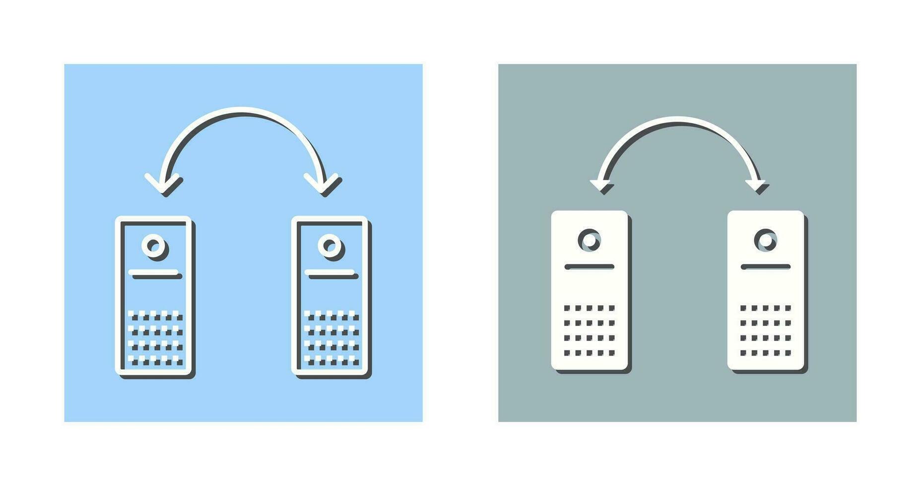 unik ansluten system vektor ikon